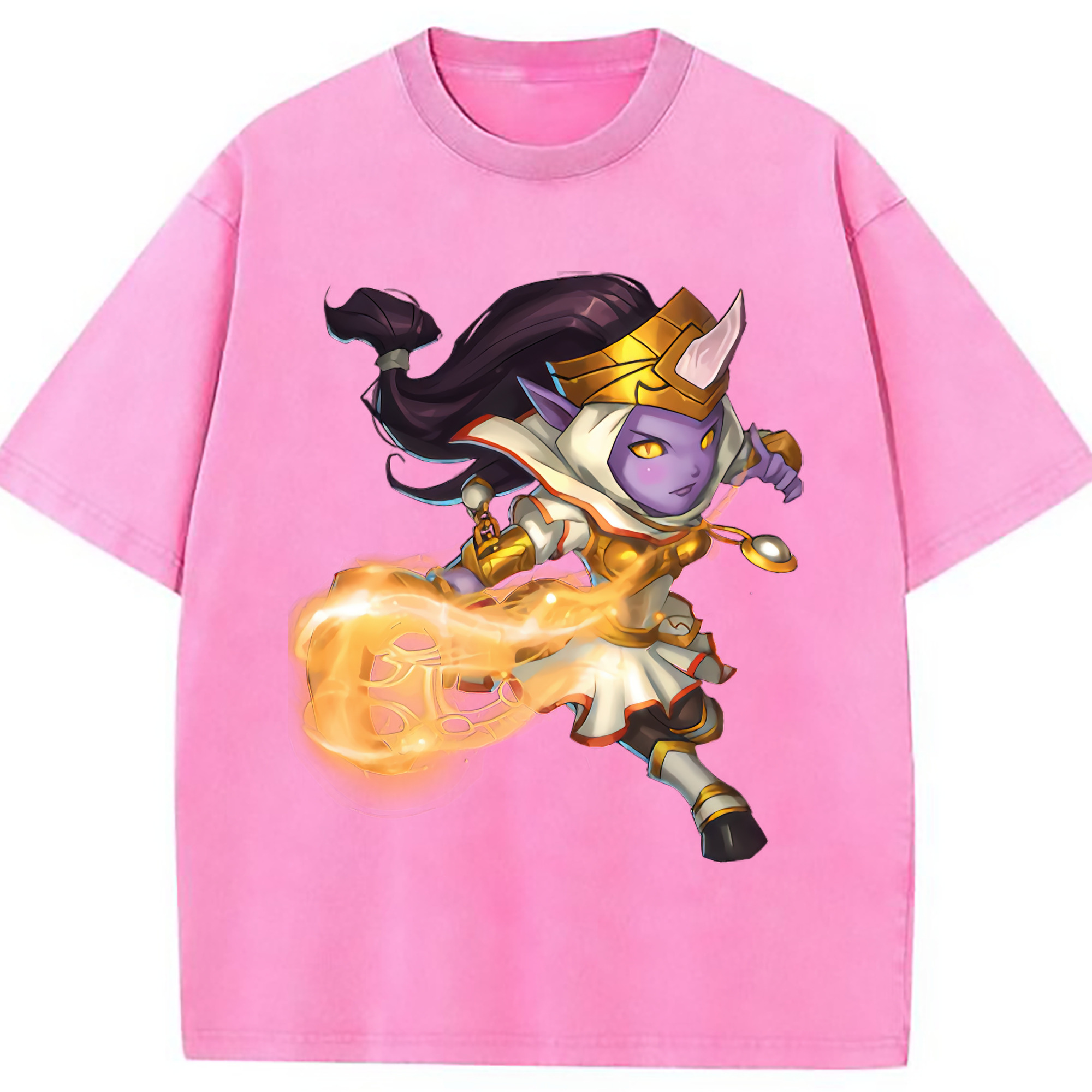 （画像用） リーグ・オブ・レジェンド League of Legends LOL 綿100% ヴィンテージ風 半袖Tシャツ（フロントプリント）
